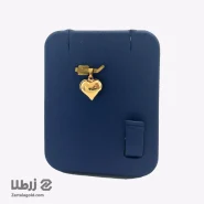 پلاک طلا طرح قلب آینه ای دو رو کد P767