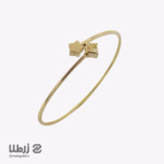 دستبند النگویی طلا طرح ستاره کد B1012