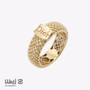 انگشتر طلا زنانه طرح Dior کد R1098