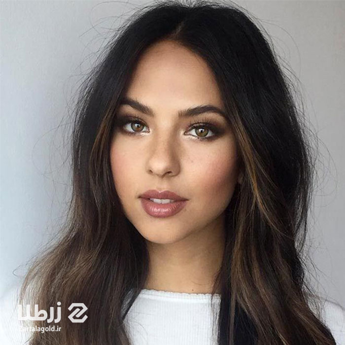 مدل موی صاف با گوشواره