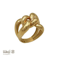 انگشتر طلا زنانه طرح گره کد R1140