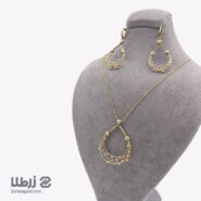 نیم ست طلا گوی البرنادو طرح اشک NS 6397