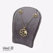 نیم ست طلا طرح قلب کد NS1661