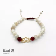 دستبند سنگی طلا طرح گلبرگ کد B6549