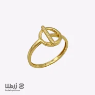 انگشتر طلا زنانه طرح دایره تیفانی R6650