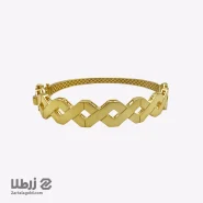 دستبند النگویی مدل چند ضلعی زرد کد B4240