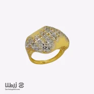 انگشتر زنانه طلا حجمی تراشدار کد R437