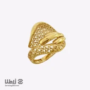 انگشتر تراشدار زنانه با ترکیب آینه ای کد R6665