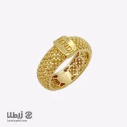 انگشتر زنانه طرح جسیکا مدل فندی کد R3013