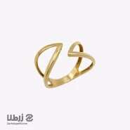 انگشتر طلا زنانه مدرن جلو باز کد R2252