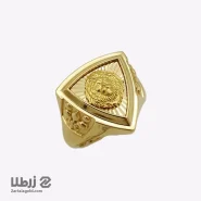 انگشتر طلا مردانه طرح مثلث کد R3055