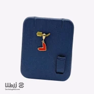 پلاک طلا طرح قلب رنگی مینا کاری کد P2202