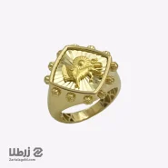 انگشتر مردانه طلا مدل مربع کد R2478