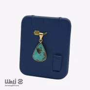 پلاک طلا با سنگ فیروزه کد P2178