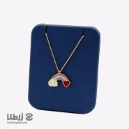 گردنبند طلا طرح رنگین کمان کد N4087