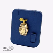 پلاک طلا طرح تراش 6 ضلعی کد P6361