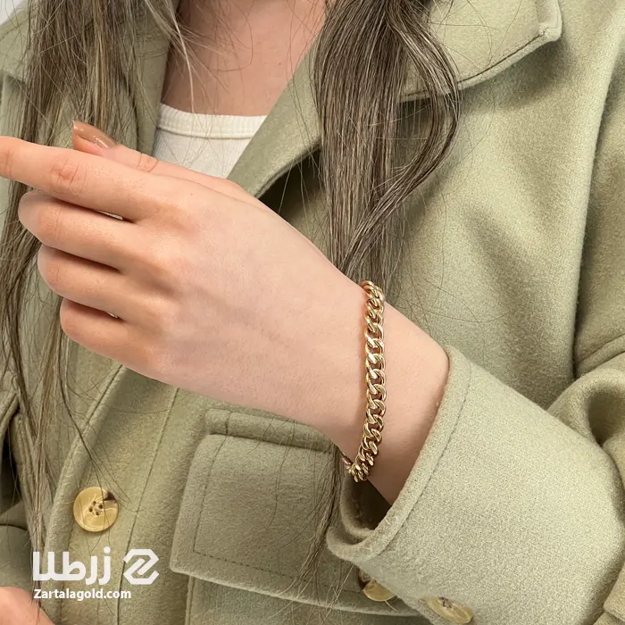 دستبند طلا طرح کارتیه کلاسیک کد B5251 دستبند طلا طرح کارتیه کلاسیک کد B5251