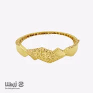 دستبند النگویی طلا طرح تراش کد B1865