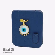 پلاک طلا طرح چشم نظر دایره ساده کد P5536