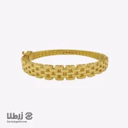 دستبند النگویی طلا طرح رولکس کد B1975