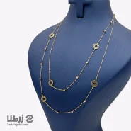 رولباسی طلا طرح پلاک های چندضلعی کد N6575