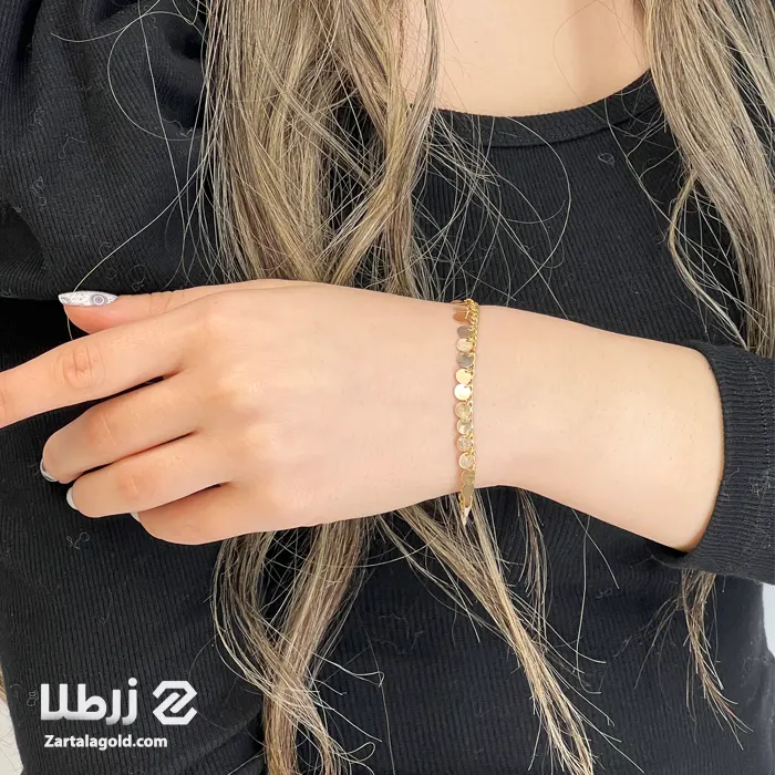 دستبند پولکی با زنجیر کارتیه کد B6297 دستبند پولکی با زنجیر کارتیه کد B6297