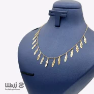 گردنبند زنانه طلا طرح پر کد N1026