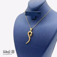 گردنبند طلا طرح مار پیچ دار کد N4073