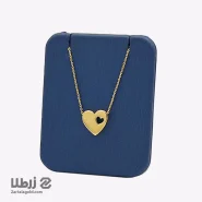 گردنبند طلا طرح قلب آینه ای کد N6609