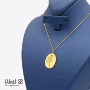 گردنبند طلا طرح گل رز 2