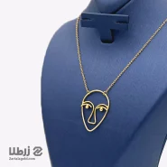 گردنبند طلا طرح میمیک صورت کد N1040