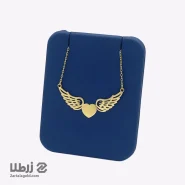 گردنبند طلا طرح بال فرشته قلب تو پر کد N4191