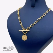 گردنبند طلا طرح تیفانی پلاک ورساچ کد N6130
