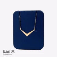 گردنبند طلا طرح هندسی V کد N2271