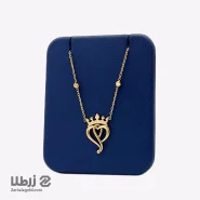 گردنبند طلا طرح تاج کد P5184