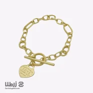 دستبند زنجیری طلا طرح تیفانی love کد B3015