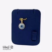 پلاک چشم نظر طلا طرح دایره ساده کد P5995