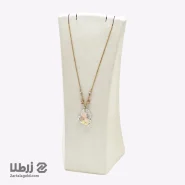 گردنبند طلا طرح قلب سواروسکی کد N6692