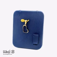 پلاک طلا طرح قلب حالت دار توخالی کد P1794