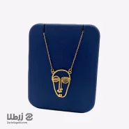گردنبند طلا طرح چهره کد N4187