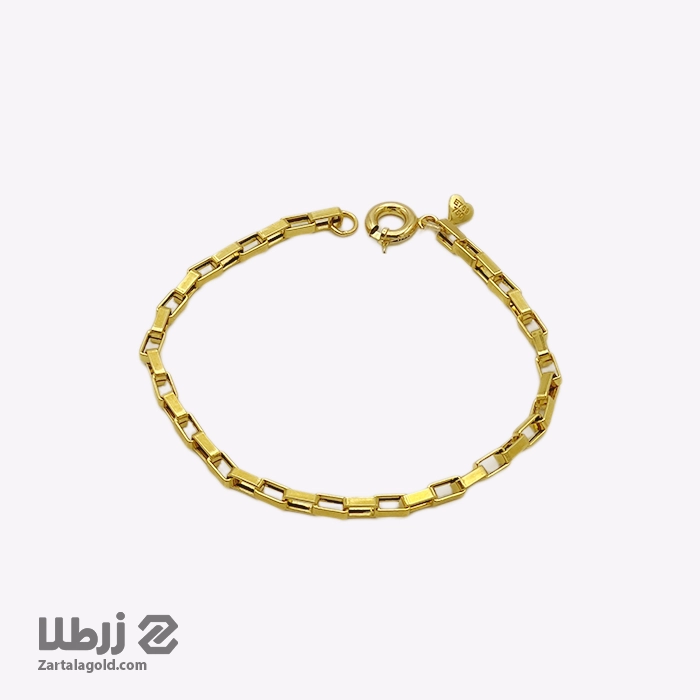 دستبند طلا طرح دیپلمات ساده کد B6312 دستبند طلا طرح دیپلمات ساده کد B6312