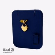 پلاک طلا طرح قلب آینه ای کد P15427