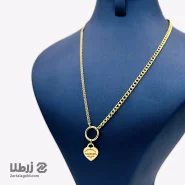 گردنبند طلا طرح تیفانی با پلاک قلب کد N15005