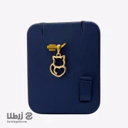 پلاک طلا طرح گربه و قلب