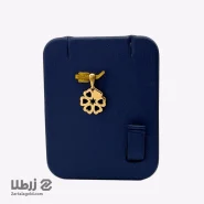 پلاک طلا طرح گل قلبی کد P15430