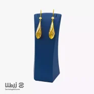 گوشواره طلا آویز طرح تراش دار کد E14720
