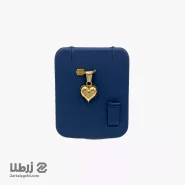 پلاک طلا طرح قلب حجمی توپی کد P15466