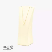 گردنبند طلا طرح مربع سواروسکی صدفی کد N15604