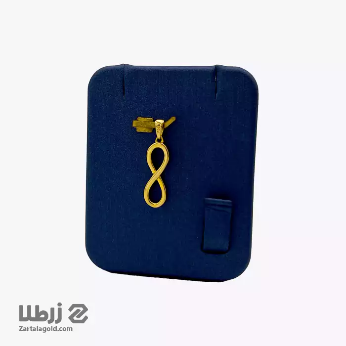 پلاک طلا طرح بی نهایت کد P16505 پلاک طلا طرح بی نهایت کد P16505