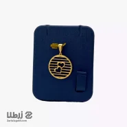 پلاک طلا طرح قلب و دایره کد P17189